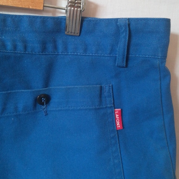 Vintage Chore Pants Workwear Trousers Adolphe Lafont W42 French Bleu de Travail - Picture 6 of 13